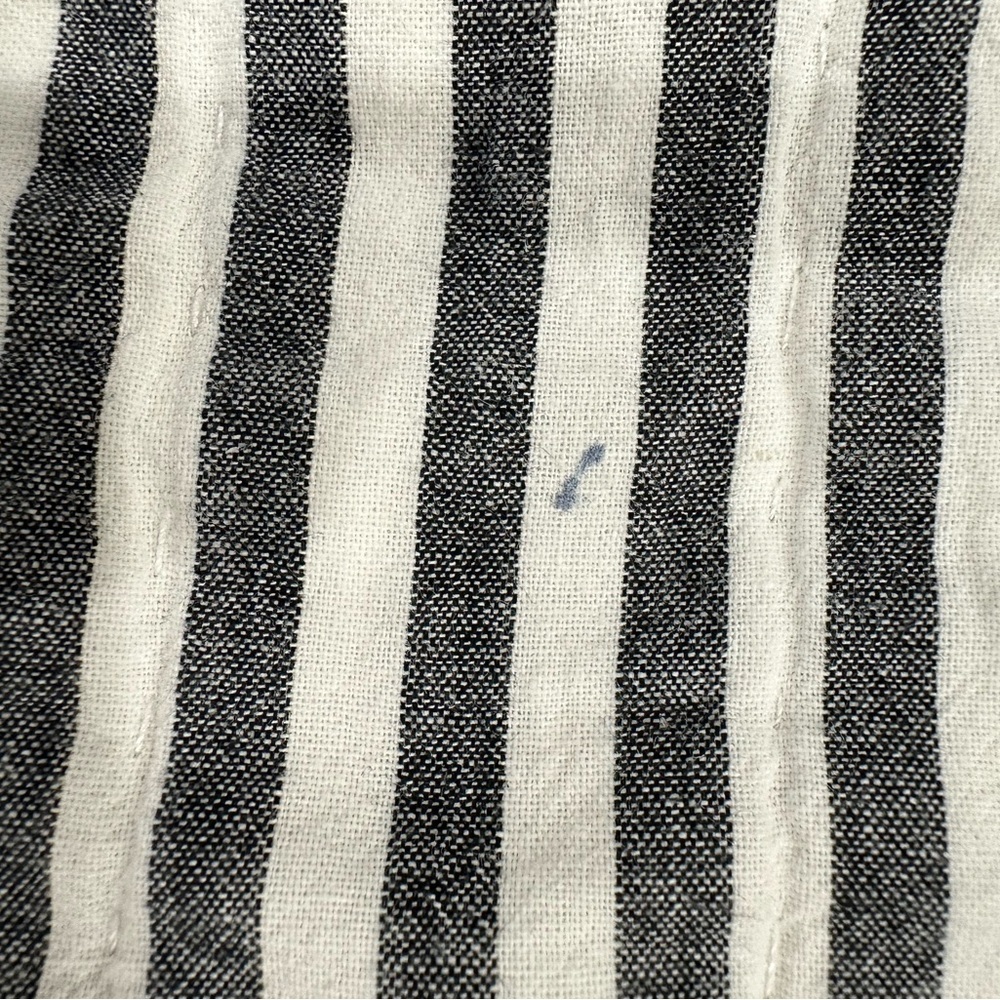 Emily & Meritt Pottery Barn Kids twin striped ruffle quilt VGUC - Picture 5 of 7